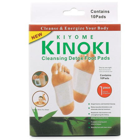 Detox kinoki pates de nettoyage pour les pieds 10 pcs.