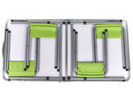 Folding camping table tourist table set with 4 chairs garden table