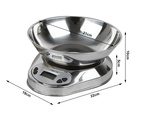Elektroniska kuģines vietotāja ar 5kg/1g digital precision metal balances