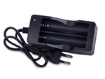 Cargador doble de pilas 18650