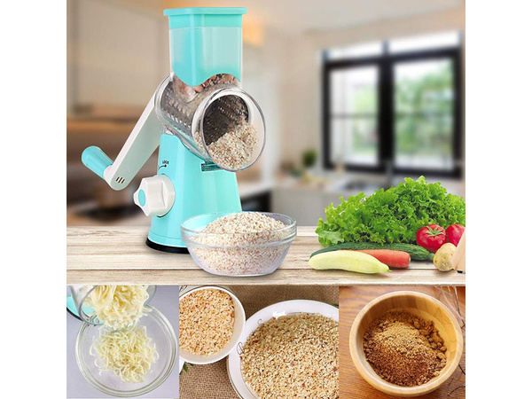 Vistas gaļa, lai sarīvētu sēklas un dārzeņus, 3x veselas rīvmaizes 3in1