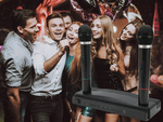 Karaoke kit 2x wireless microphone + station