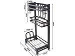 Raft de bucătărie loft bucătărie stand organizator