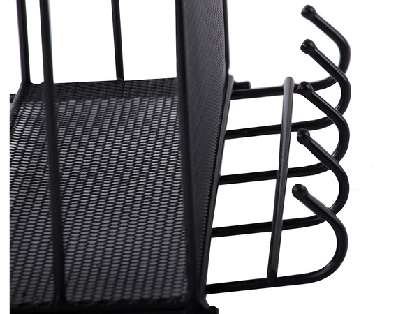 Metal organiser hanging shelf kitchen shelf bathroom hanger