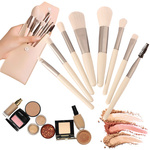 Set aus 8 professionellen augen-make-up-pinseln augenbrauen mit kosmetiketui