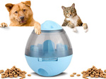 Interactive toy dog treat ball for learning slow down