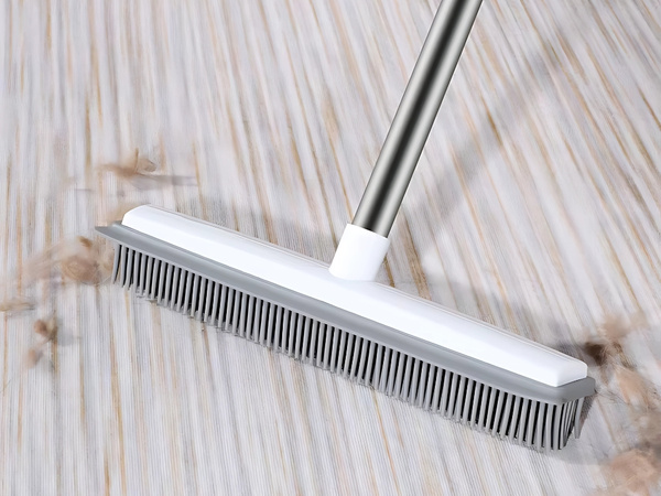 Silikona gumijas slota slaucīšanai ar metāla rokturi 120 cm