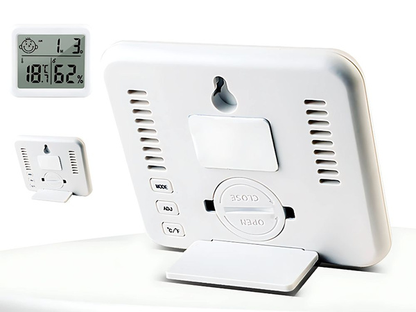 Thermomètre hygromètre horloge calendrier électronique interne sans fil