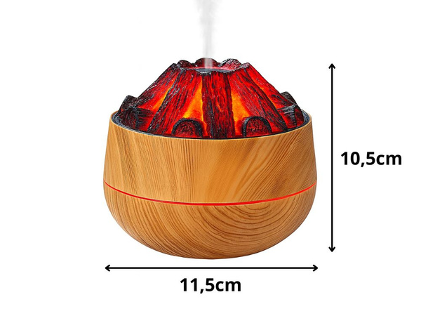 Humidificateur d'air feu de campus led usb diffuseur à ultrasons pour la maison et le bureau