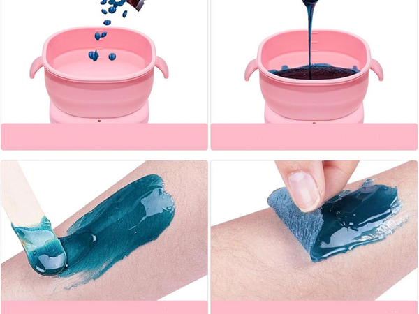 Chauffe-cire pliable en silicone pour l'épilation du corps
