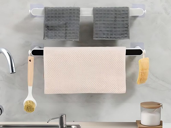 Toallero de baño de pared montaje adhesivo no invasivo