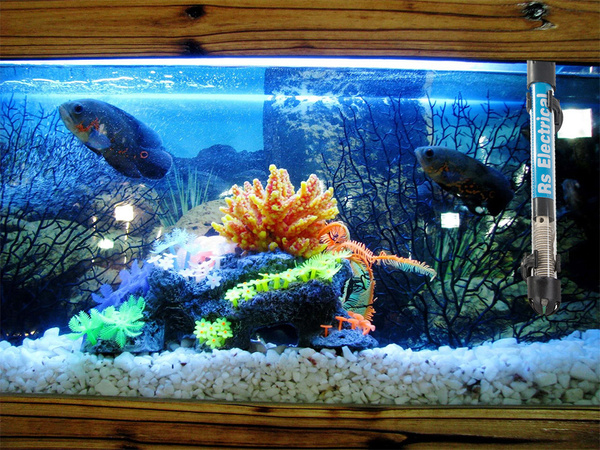 Akvarijní ohřívač 50w regulace teploty termostat účinný 50l ohřev