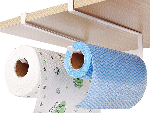 Kitchen paper towel holder slip-on metal loft matt