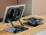 Soporte refrigerante para tabletas soporte para tabletas ajustable 4-16 pulgadas