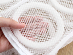 Mesh pouch shoe wash bag with zipper underwear roomy