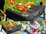 Parrilla de viaje maletín plegable portátil carbón camping bbq