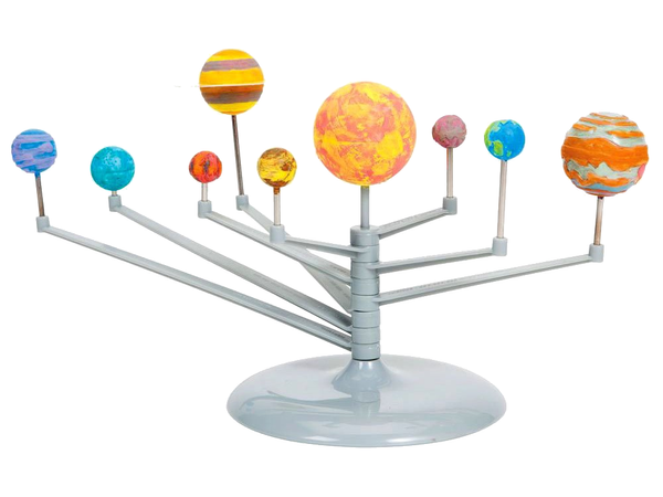 Kreatives malset sonnensystem lernmodell planeten 3d