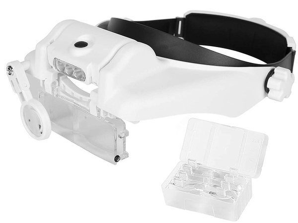 Átmenő fényszóró szemüveg 3 led lencse 13x