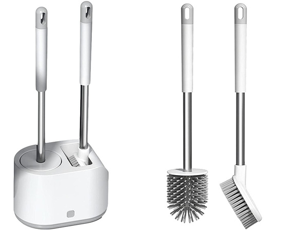 Perie de toaletă silicon wc set set dublu 2in1 toaletă