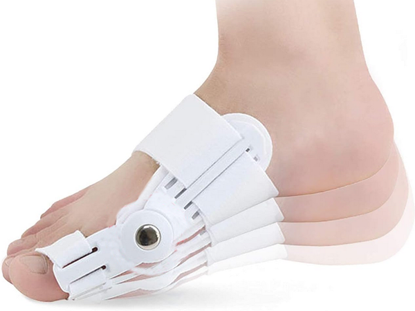 Hallux valgus pirštų ortozė 2 dalių stabilizatorius plėstuvas