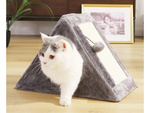 Scratching post triangle cat kennel cat bed toy ball