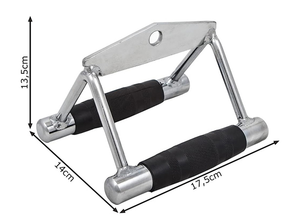 Doble asa triangular para elevador aéreo ejercicio inferior de acero