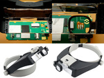 Čelné svetlo 2 led precision glasses 1,5x 17x