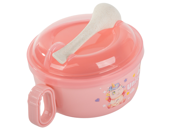 Sada nádobí na krmení miska na dětskou stravu s rukojetí lžíce