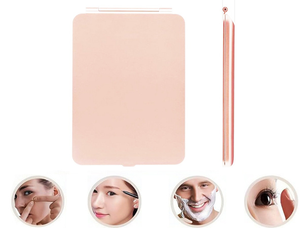 Led megvilágított smink tükör összecsukható utazótükör