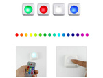 Bezvadu rgb rezultātā nakts gaismas tālvadības pults 2 gab.