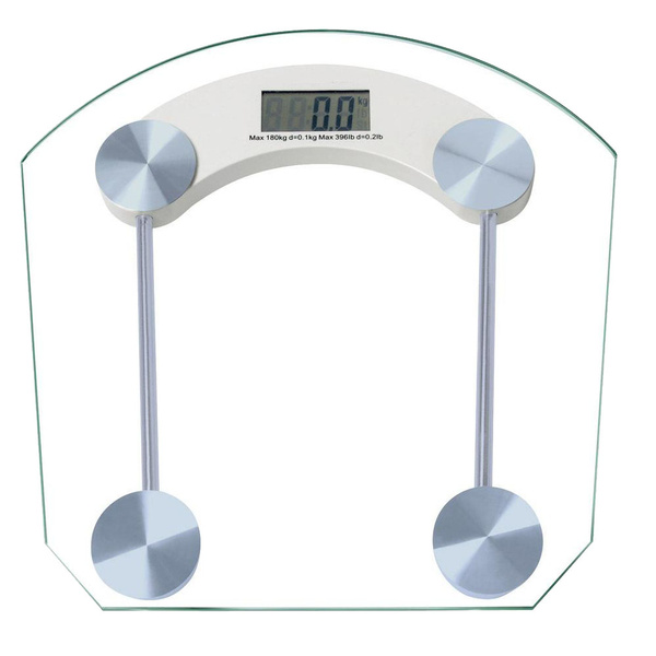 Elektronische badgewicht 180kg glas-lcd-waage