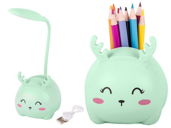 Detské led nočné svetlo usb organizátor stojan telefón čítanie veda