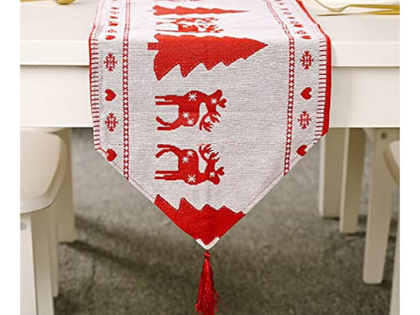 Božični namizni tekač božični prt božični predvečer