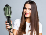 Uscător de păr ondulator fier de păr îndreptare păr styling perie mare 4 în 1