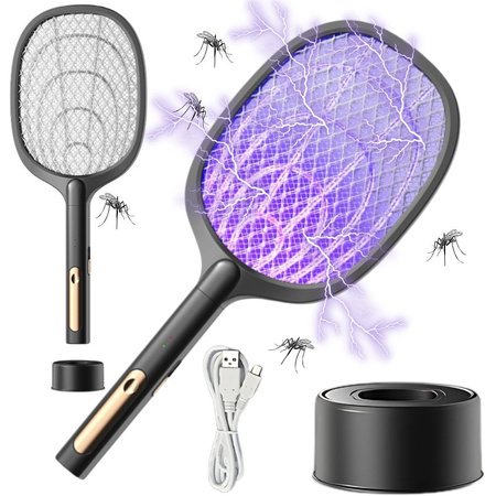 Electric zbura swatter pentru țânțari molii insecte cu lampă uv cu stand
