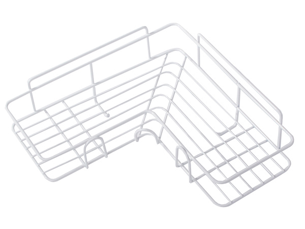 Лофт угловой ванной комнате душ полка висит крюк белый