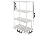 Estanteria baño cocina estanteria armario 4 niveles organizador