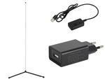 Podlahová rohová rgb led lampa na noční stolek pro použití v ložnici 1,5