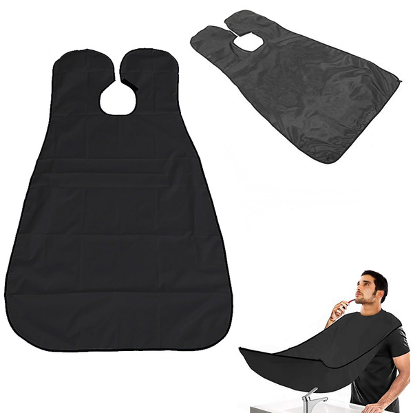Apron for shaving beards and moustaches