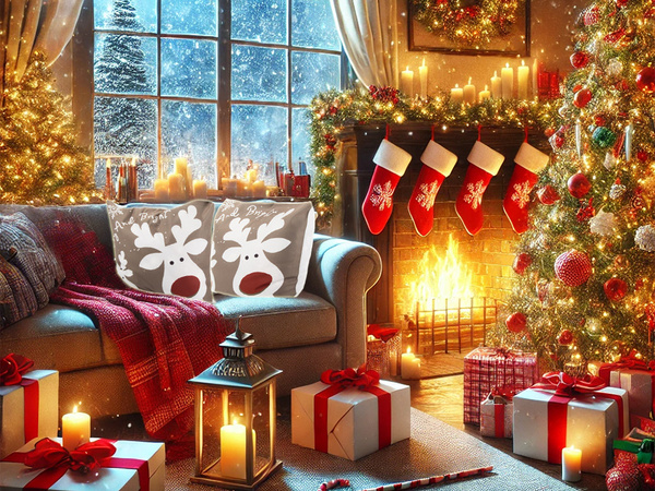 weihnachts kissenbezug 45x45 für weihnachten