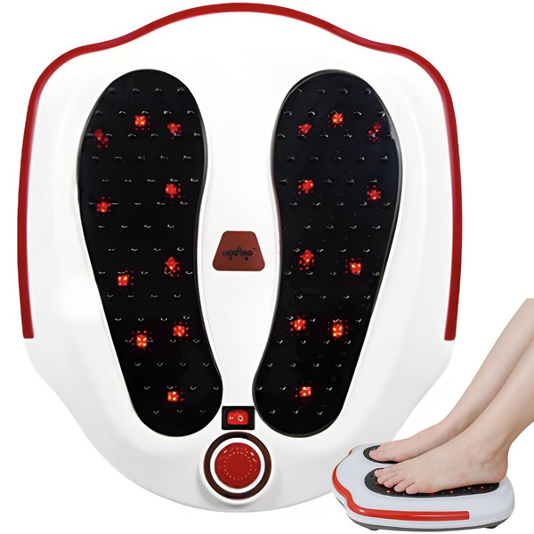 Elektrisches fussmassagegerät mit vibration, heizfunktion und intensitätsregelung