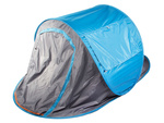 Beach tent pop-up uv lockable self-folding blue large