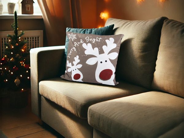 Vianočný poťah na vankúš 45x45 na vianoce