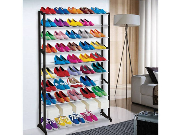 Raft metalic pentru pantofi 50 perechi raft pentru pantofi
