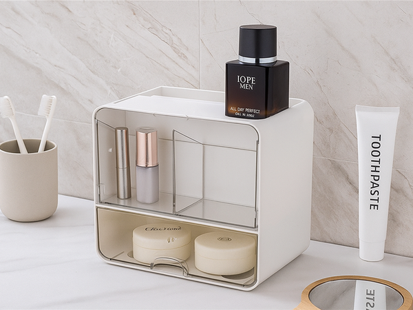 Armoire organiseur contenant avec tiroir rangement de cosmétiques pour la salle de bains