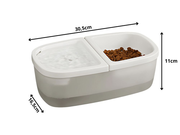 Fântână pisică castron câine apă și alimente automat drinker 2in1 usb