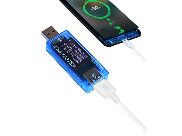 Voltímetro amperímetro usb comprobador de tensión