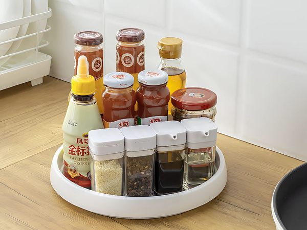 Universal-tablett 25cm küche bad gewürze weiß