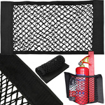 Red para maletero de coche resistente con velcro para asiento de coche bolsillo resistente 50x25cm