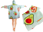 Cald avocado hanorac oversize pătură xxl 2in1 gros faux blană moale cu glugă